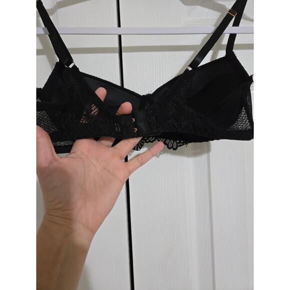 International intimates 34C women's lace black push up bra - Picture 6 of 9